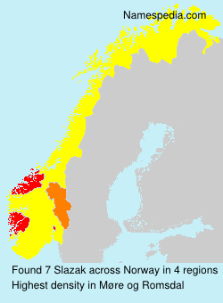 Surname Slazak in Norway Surname Slazak in Norway
