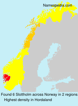 Surname Slottholm in Norway Surname Slottholm in Norway