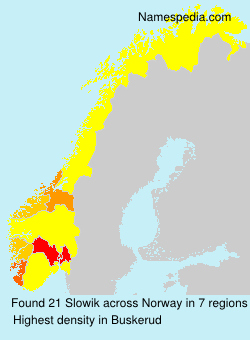 Surname Slowik in Norway Surname Slowik in Norway
