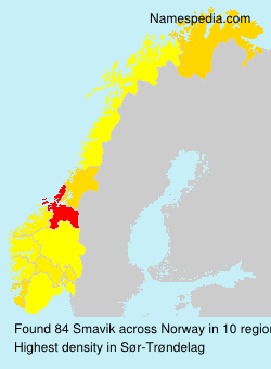 Surname Smavik in Norway Surname Smavik in Norway