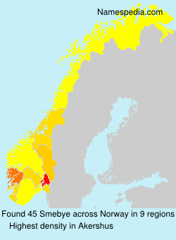 Surname Smebye in Norway Surname Smebye in Norway