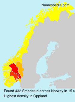 Surname Smedsrud in Norway