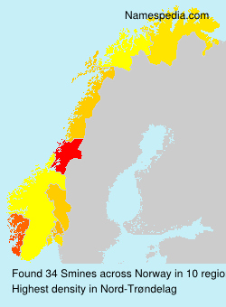 Surname Smines in Norway Surname Smines in Norway