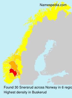 Surname Snersrud in Norway Surname Snersrud in Norway