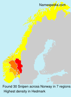 Surname Snipen in Norway Surname Snipen in Norway