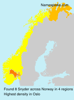 Surname Snyder in Norway Surname Snyder in Norway