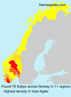 Surname Sobye in Norway Surname Sobye in Norway