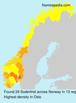 Surname Soderlind in Norway Surname Soderlind in Norway