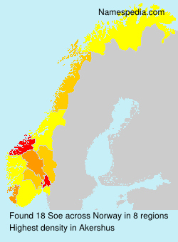 Surname Soe in Norway Surname Soe in Norway