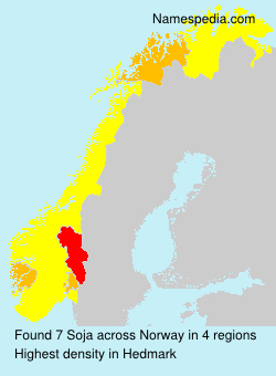 Surname Soja in Norway Surname Soja in Norway