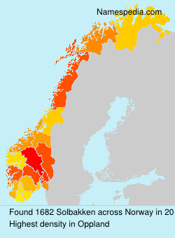Surname Solbakken in Norway Surname Solbakken in Norway