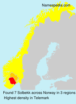 Surname Solbekk in Norway Surname Solbekk in Norway