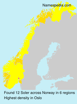 Surname Soler in Norway Surname Soler in Norway