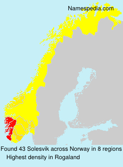 Surname Solesvik in Norway Surname Solesvik in Norway