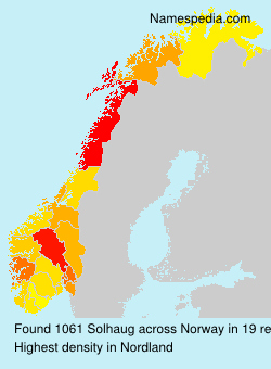 Surname Solhaug in Norway Surname Solhaug in Norway