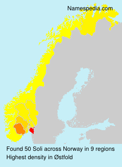 Surname Soli in Norway Surname Soli in Norway