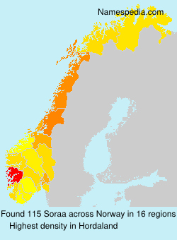 Surname Soraa in Norway Surname Soraa in Norway