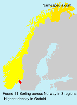 Surname Sorling in Norway Surname Sorling in Norway