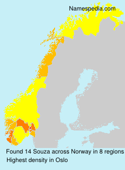 Surname Souza in Norway Surname Souza in Norway