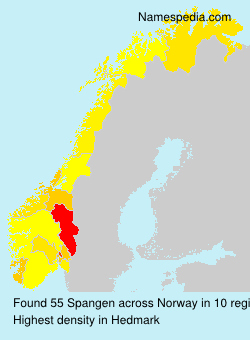 Surname Spangen in Norway Surname Spangen in Norway