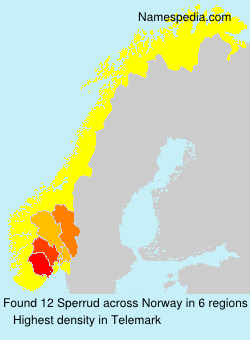 Surname Sperrud in Norway Surname Sperrud in Norway