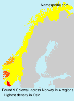 Surname Spiewak in Norway Surname Spiewak in Norway