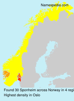 Surname Sponheim in Norway Surname Sponheim in Norway