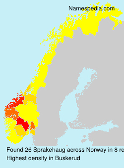 Surname Sprakehaug in Norway Surname Sprakehaug in Norway