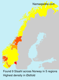 Surname Staahl in Norway Surname Staahl in Norway
