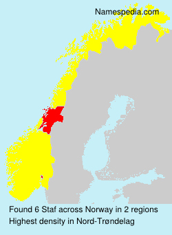 Surname Staf in Norway Surname Staf in Norway