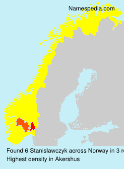 Surname Stanislawczyk in Norway Surname Stanislawczyk in Norway