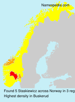 Surname Staskiewicz in Norway Surname Staskiewicz in Norway