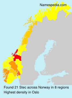 Surname Stec in Norway Surname Stec in Norway