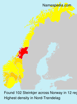 Surname Steinkjer in Norway Surname Steinkjer in Norway