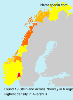 Surname Steinland in Norway Surname Steinland in Norway