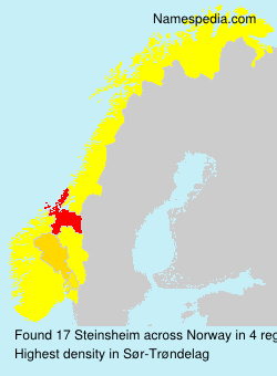 Surname Steinsheim in Norway