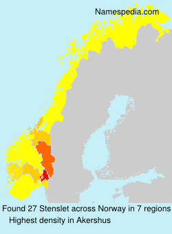 Surname Stenslet in Norway Surname Stenslet in Norway
