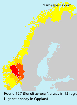 Surname Stensli in Norway Surname Stensli in Norway