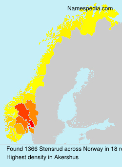 Surname Stensrud in Norway Surname Stensrud in Norway