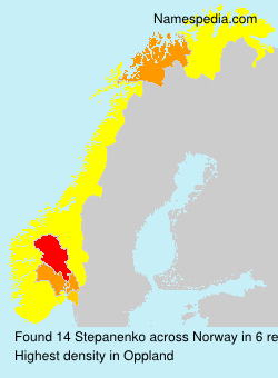 Surname Stepanenko in Norway Surname Stepanenko in Norway