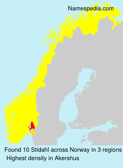 Surname Stidahl in Norway Surname Stidahl in Norway
