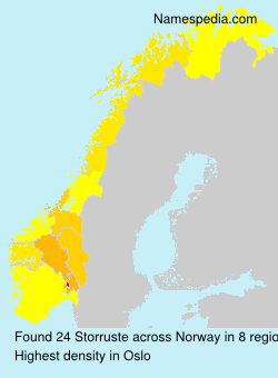 Surname Storruste in Norway Surname Storruste in Norway