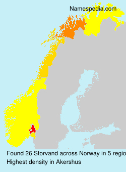 Surname Storvand in Norway Surname Storvand in Norway