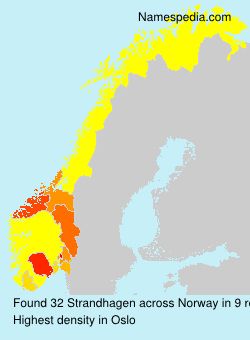 Surname Strandhagen in Norway Surname Strandhagen in Norway