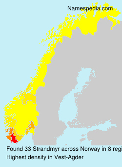 Surname Strandmyr in Norway Surname Strandmyr in Norway