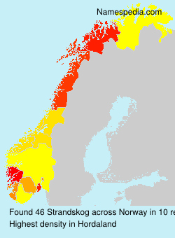 Surname Strandskog in Norway Surname Strandskog in Norway