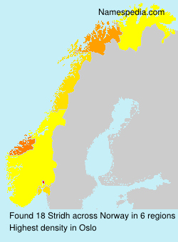 Surname Stridh in Norway Surname Stridh in Norway