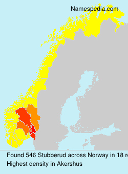 Surname Stubberud in Norway Surname Stubberud in Norway