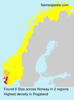 Surname Stys in Norway Surname Stys in Norway