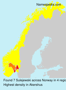 Surname Sulejewski in Norway Surname Sulejewski in Norway